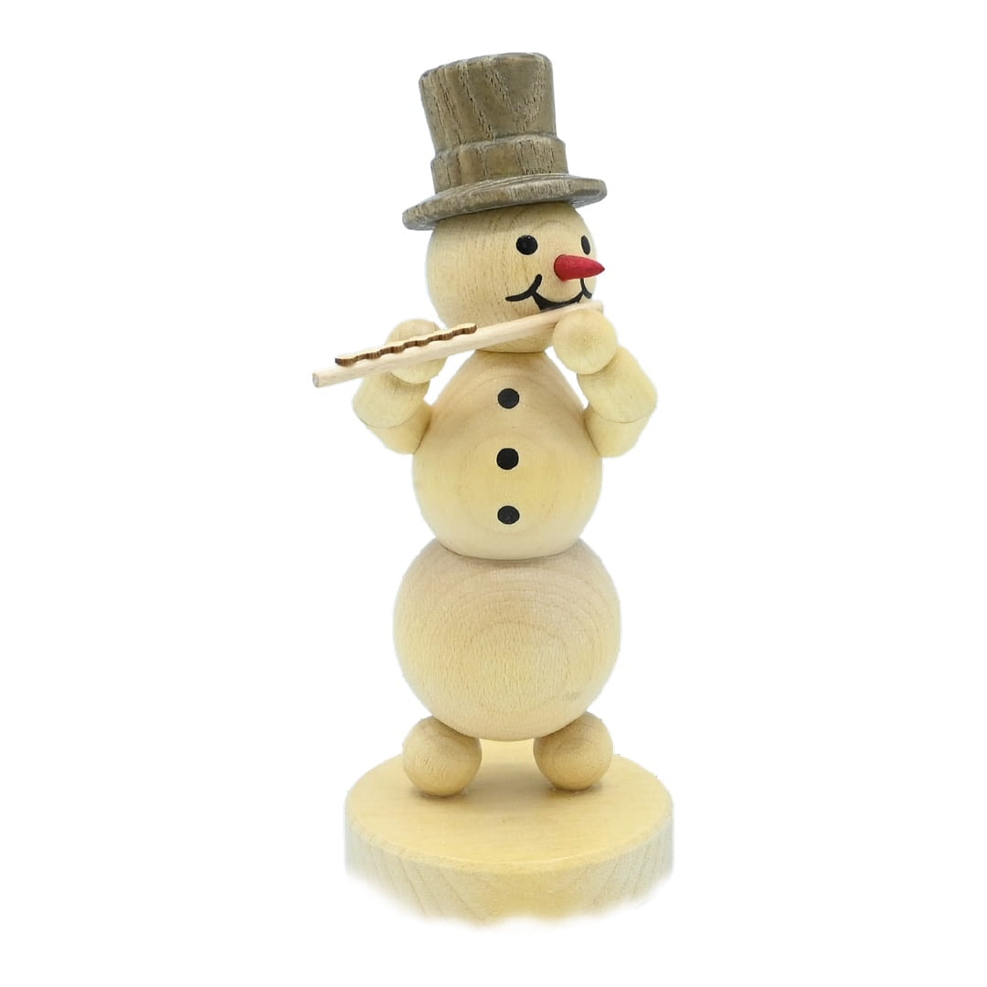 Schneemannmusikant mit Querflöte