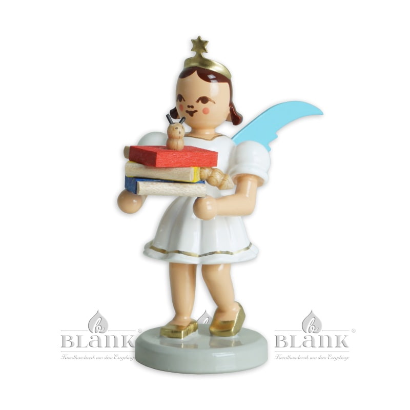 Blank - Kurzrockengel farbig mit Bücherwurm