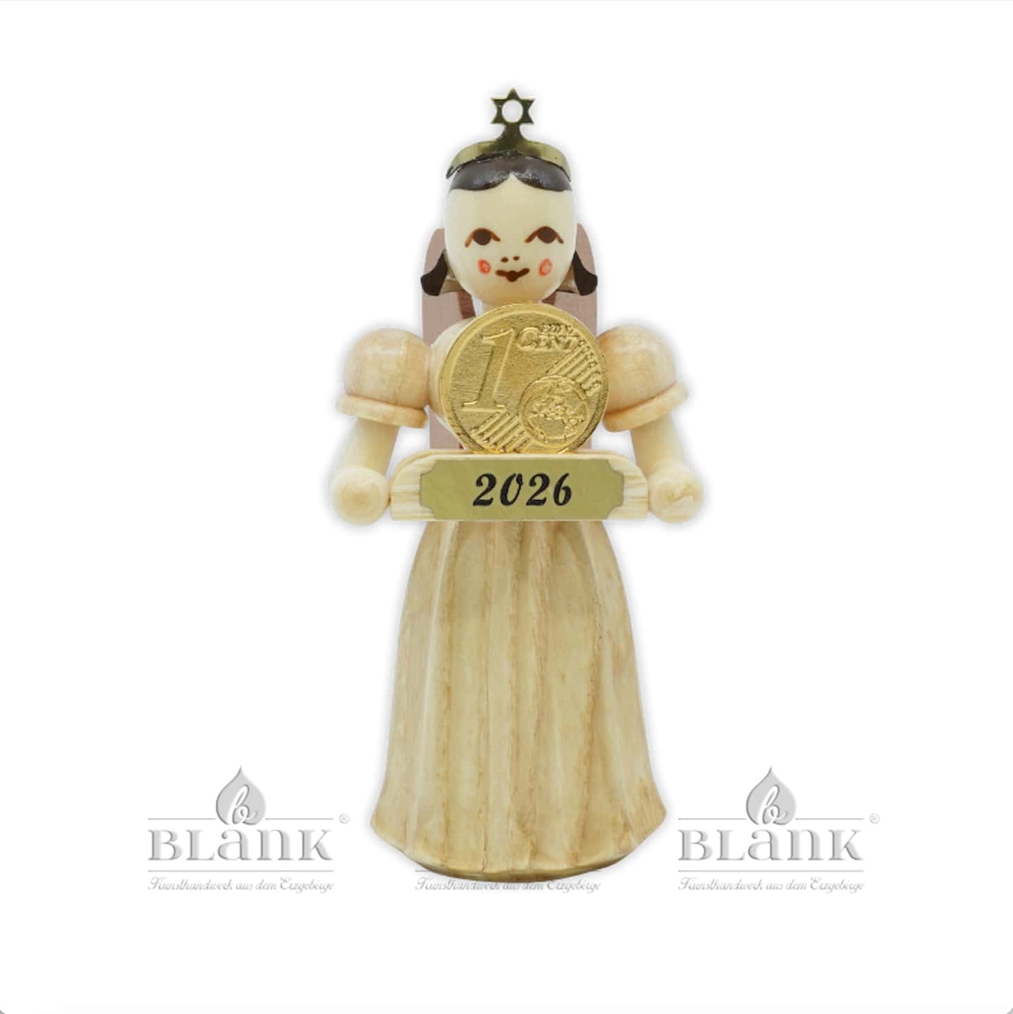 Blank - Faltenlangrockengel mit Glückscent, Jahresedition 2026