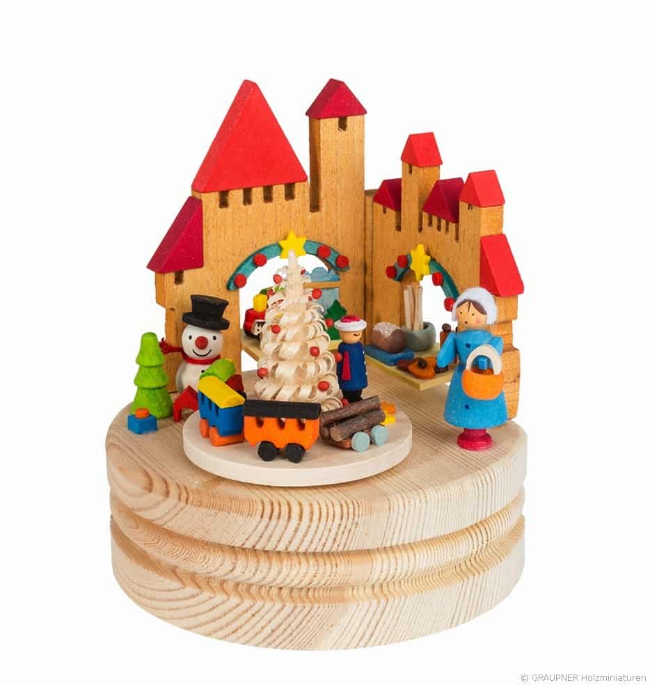 Spieldose Weihnachtsmarkt
