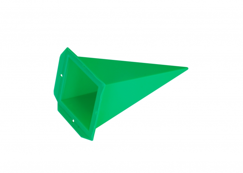 Ersatz-Zacke viereckig für Herrnhuter Sterne aus Kunststoff 40 cm (A4) grün