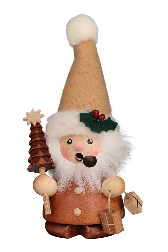 Räuchermann Weihnachtsmann natur