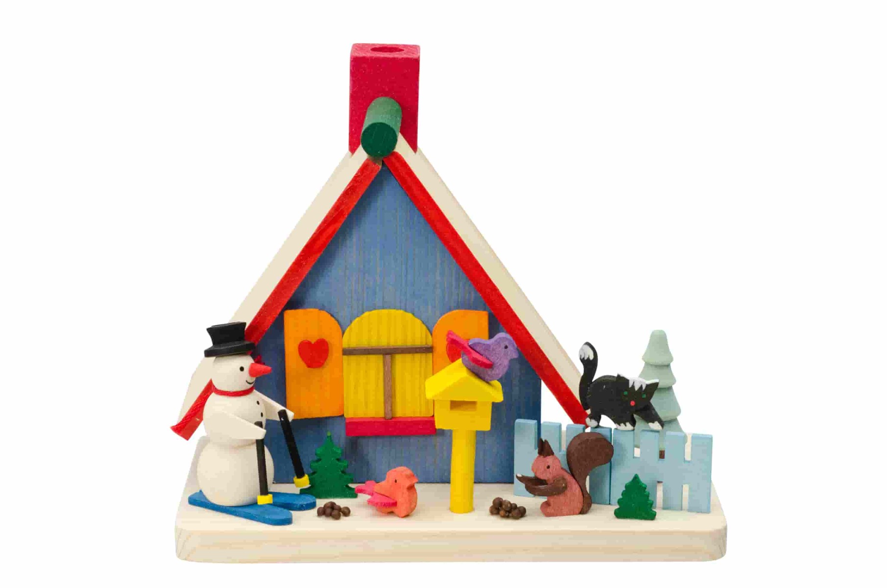 Rauchhaus mit Schneemann