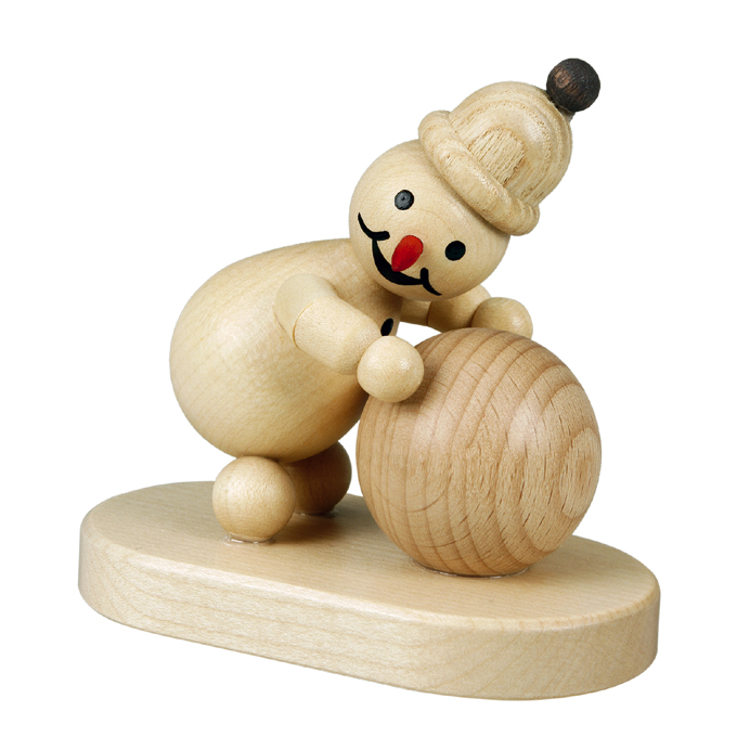 Schneemann Junior Schneekugel unten