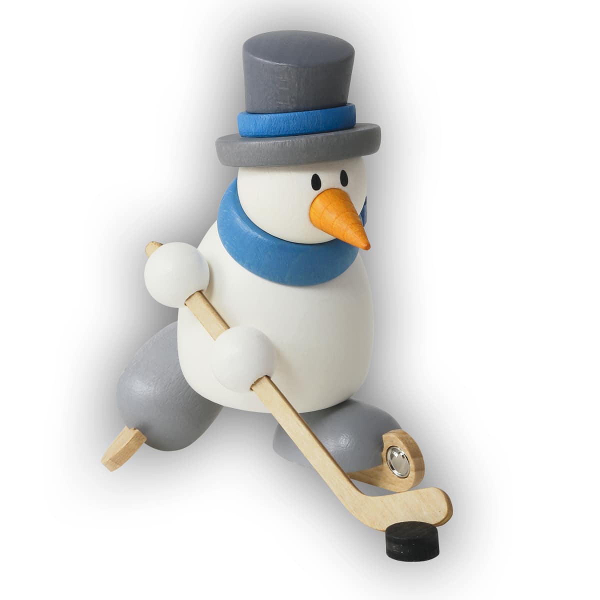 Schneemann Otto beim Eishockey