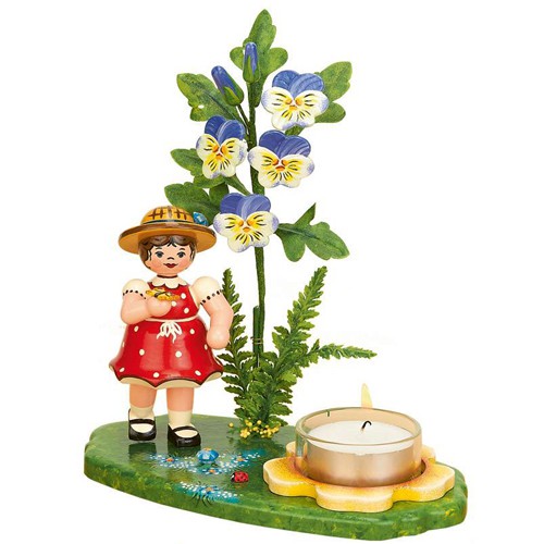 Hubrig - Lichterhalter Blumenmädchen mit Hornveilchen