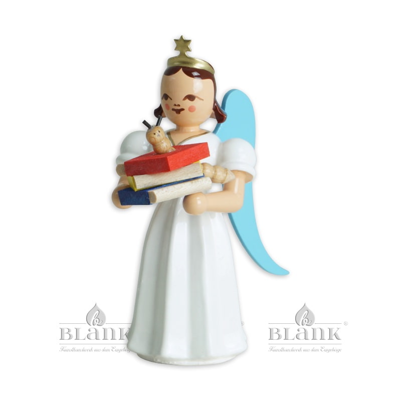 Blank - Langrockengel farbig mit Bücherwurm