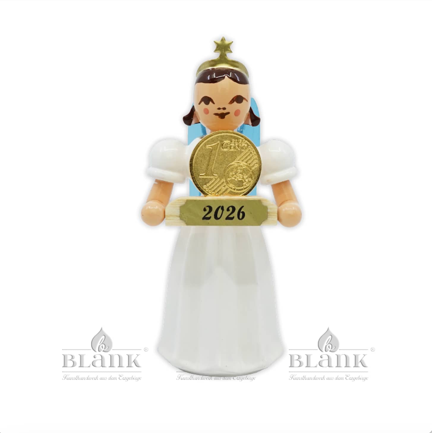 Blank - Langrockengel farbig mit Glückscent, Jahresedition 2026