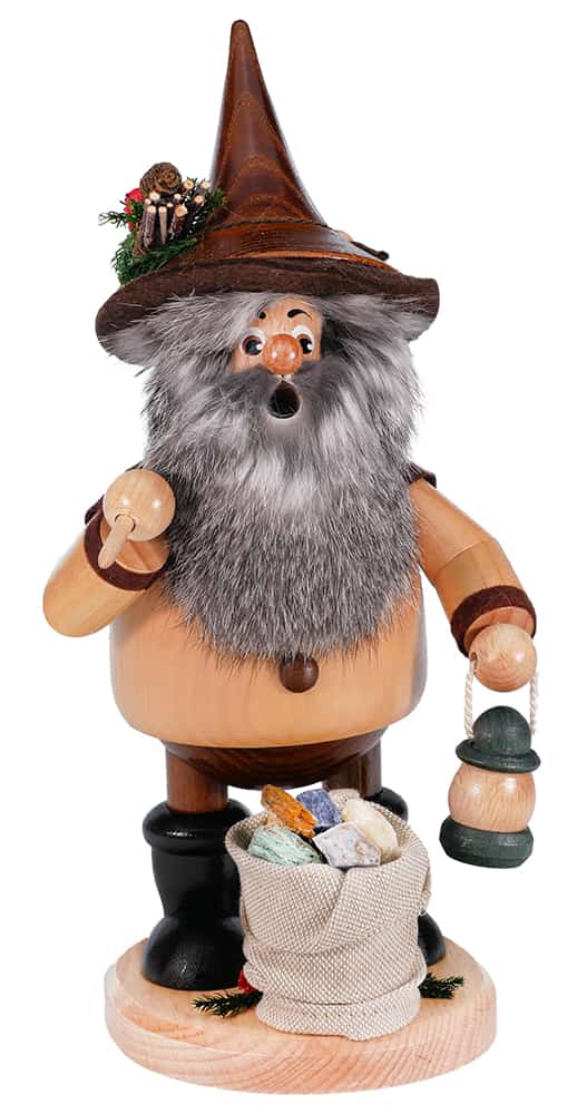 Räuchermann Waldwichtel Erzträger mit Sack