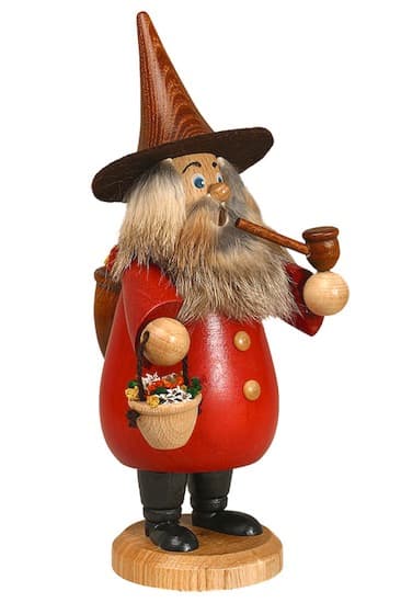 Räuchermann Wichtel Kräuterzwerg rot