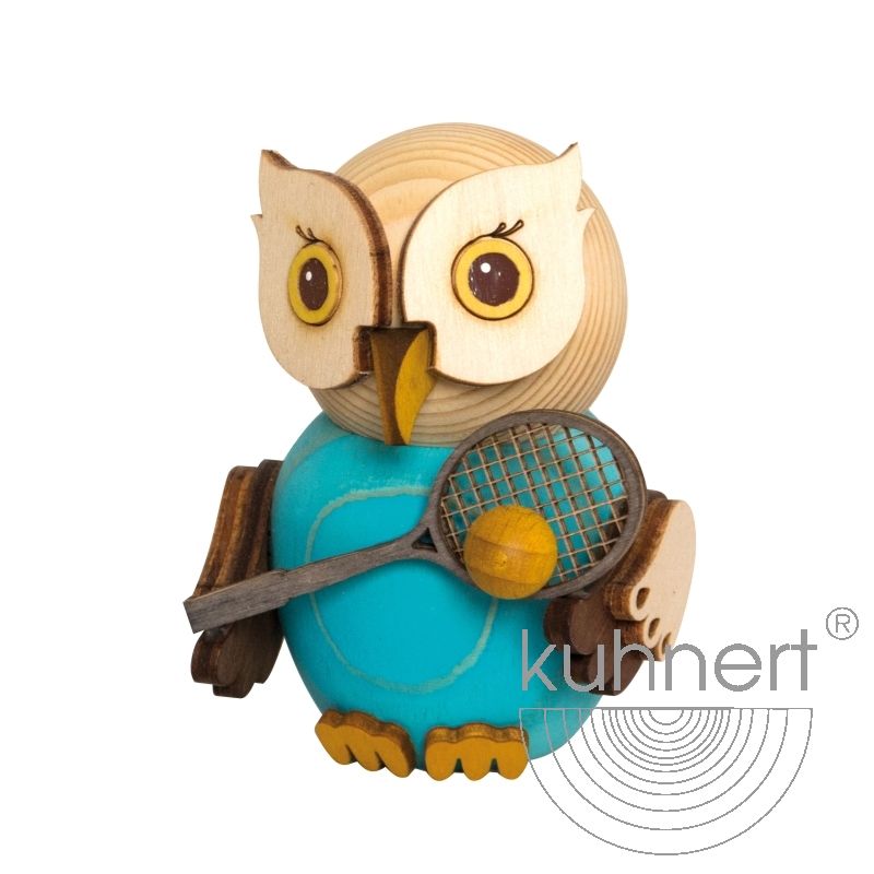 Mini Eule mit Tennisschläger- Auslaufartikel