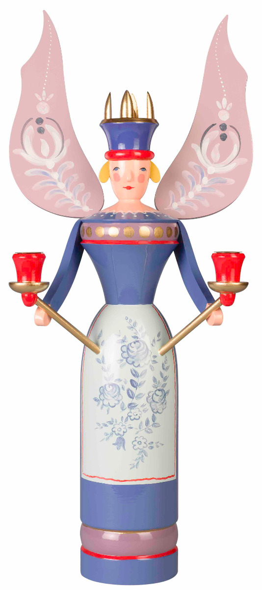 Erzgebirgsengel, blau