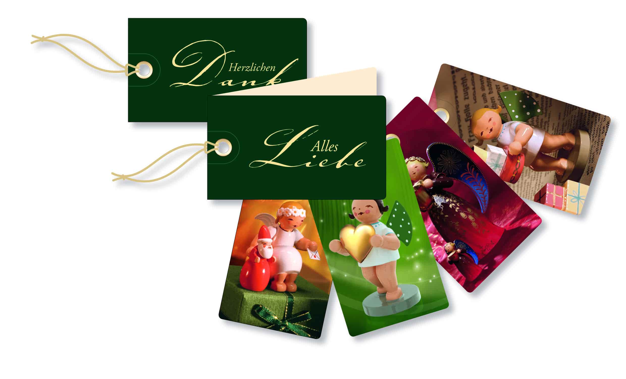 Geschenkanhänger, 6 Motive