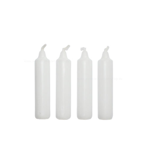 Adventskerzen EWA 4 Stück 23x105mm weiß