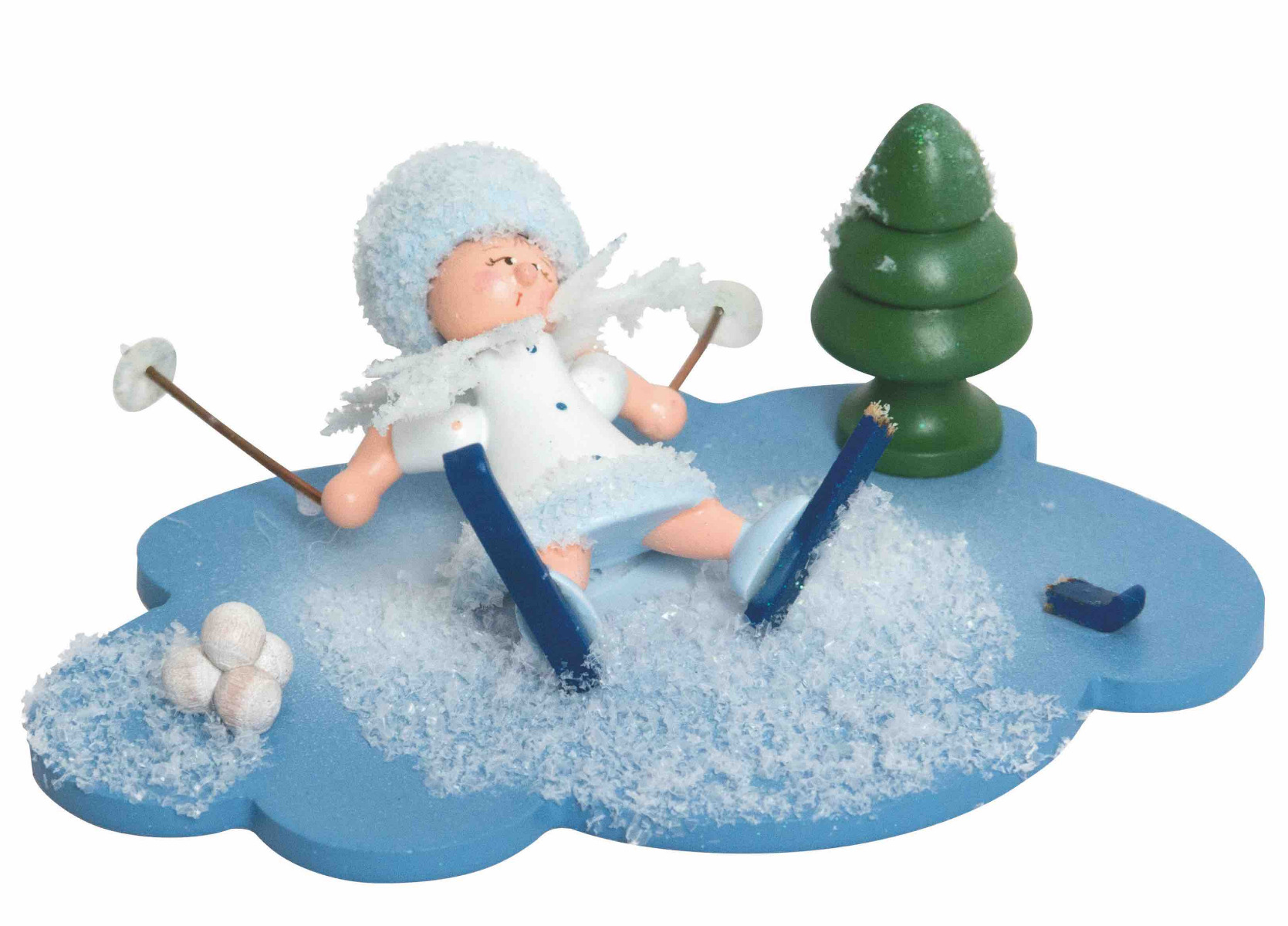 Schneeflöckchen auf Wolke Skiunfall