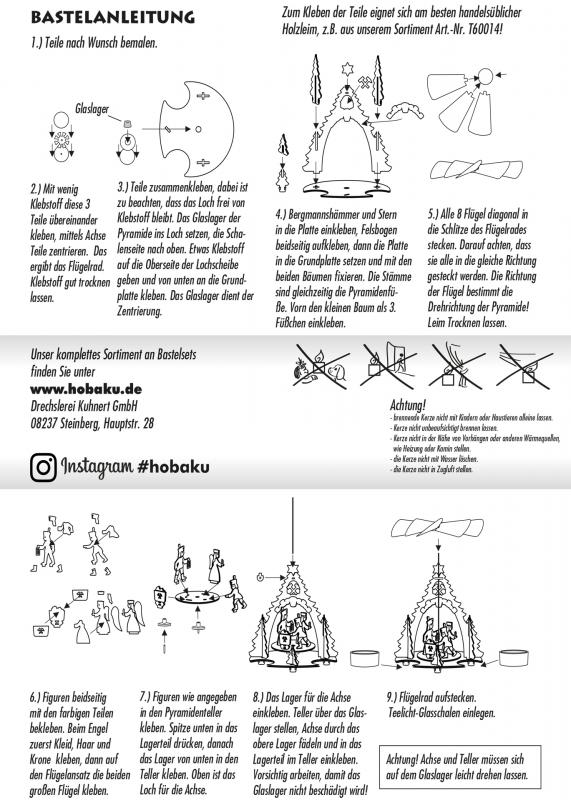 Bastelset Pyramide Erzgebirge