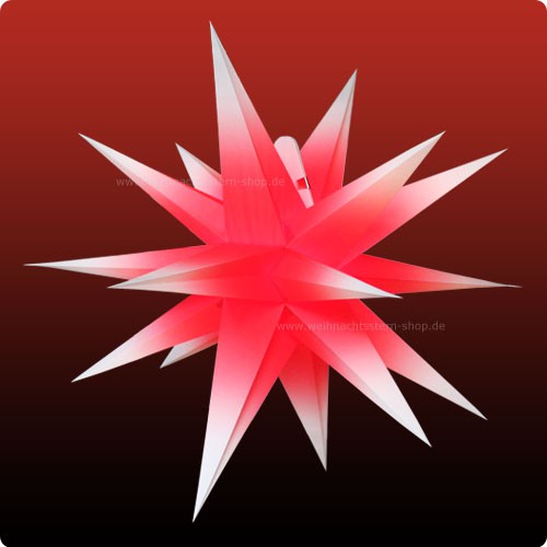 Annaberger Faltstern No. 5 ø 58 cm rot-weiß