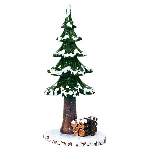 Hubrig - Winterkinder Winterbaum mit Holzstapel