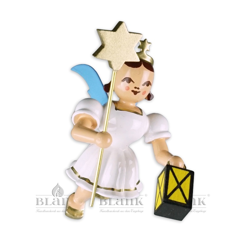 Blank - Schwebeengel farbig mit Laterne/Stern