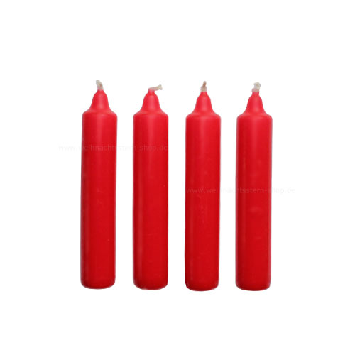 Berliner Baumkerzen EWA 4 Stück 23x130mm rot