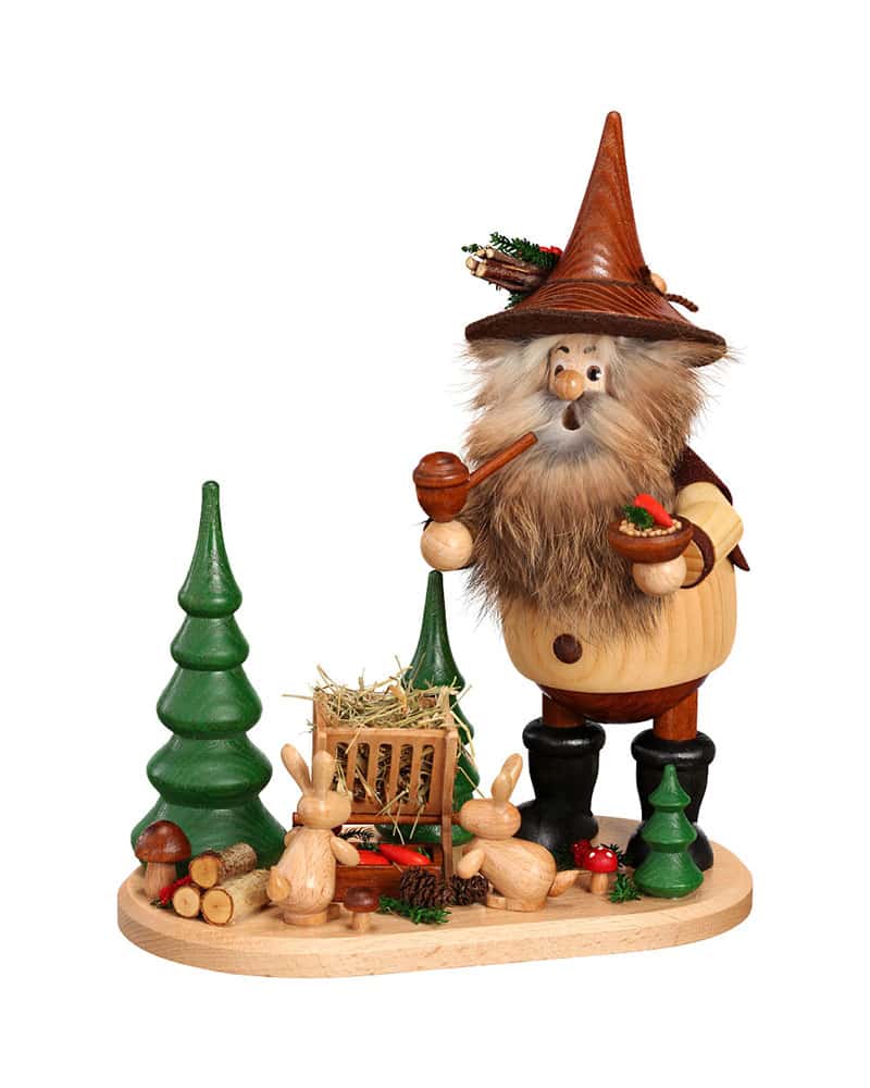 Räuchermann Wichtel am Herd